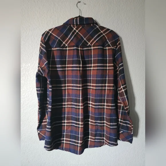 NWT Departwest Men's Large Size Multicolor Cotton Plaid Flannel Shirt - Picture 2 of 7